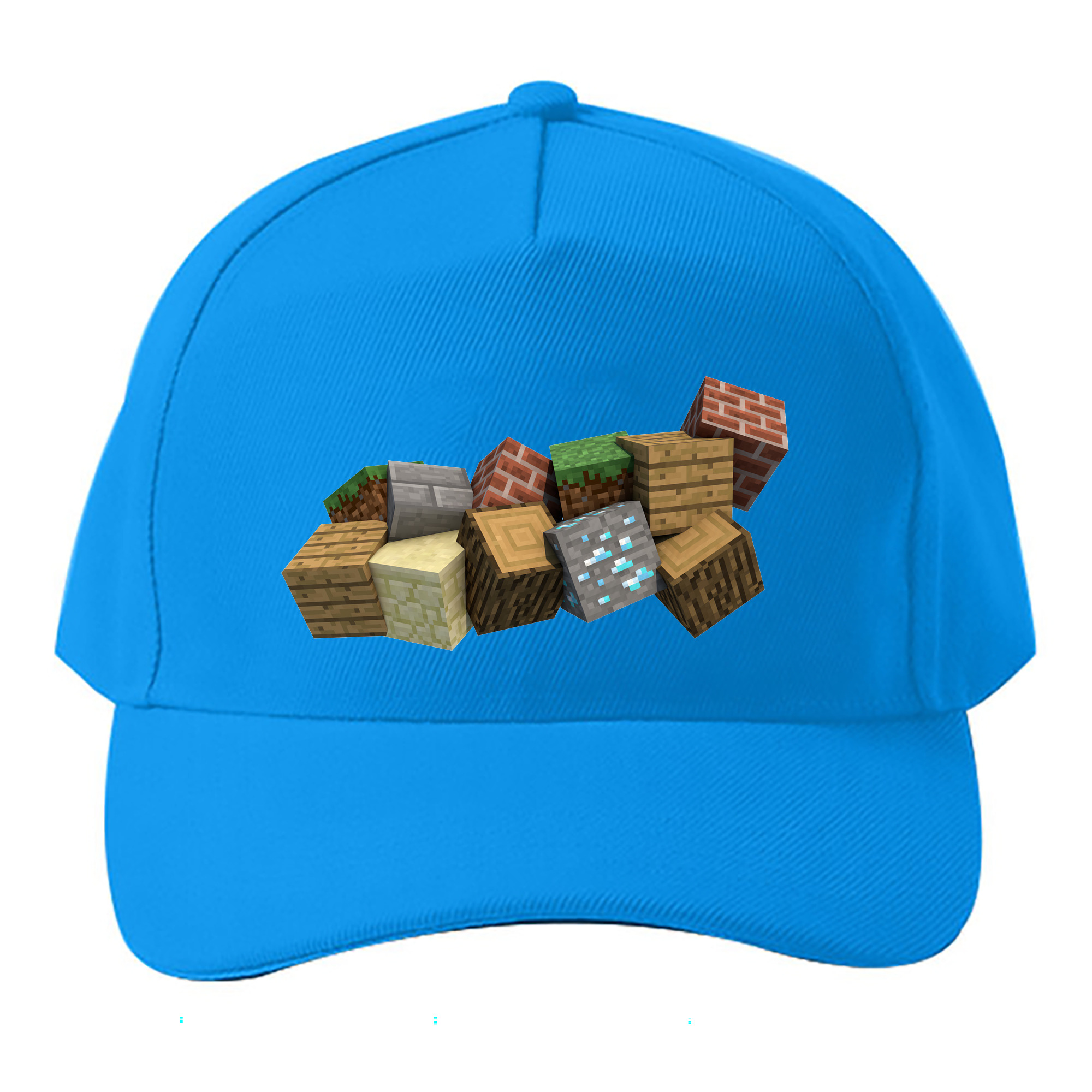 （画像用） マインクラフト ブロックの世界 Minecraft MC Block world ベースボールキャップ 綿100％ 男女兼用 帽子 スポーツ